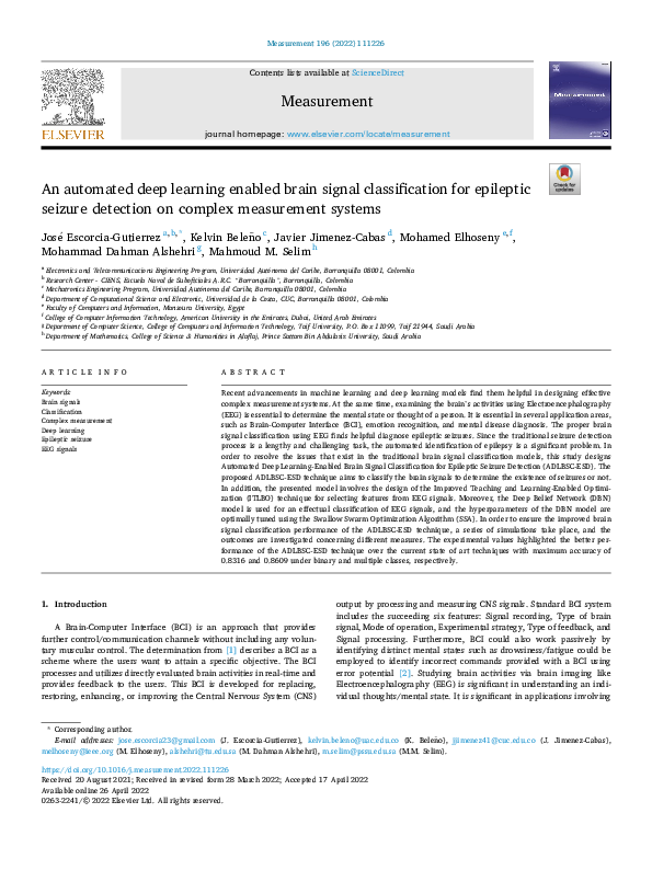 (PDF) An automated deep learning enabled brain signal classification ...
