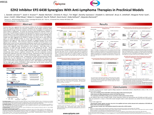 (PDF) EZH2 Inhibitor EPZ-6438 Synergizes With Anti-Lymphoma Therapies ...