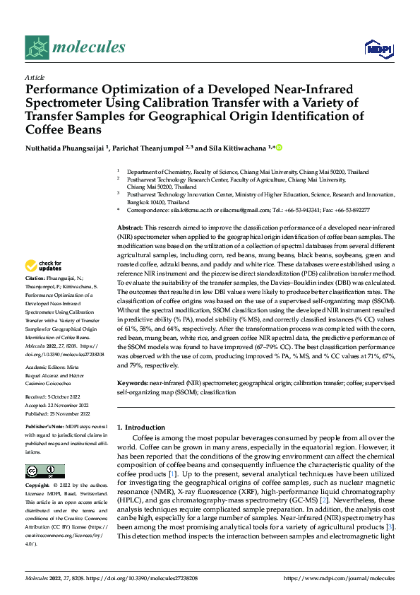 (PDF) Performance Optimization of a Developed Near-Infrared ...