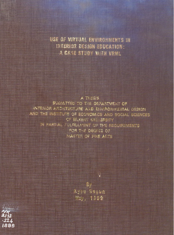 (PDF) Use of virtual environments in interior design education: a case ...