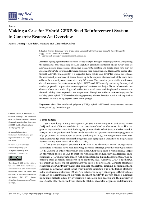 (PDF) Making a Case for Hybrid GFRP-Steel Reinforcement System in ...