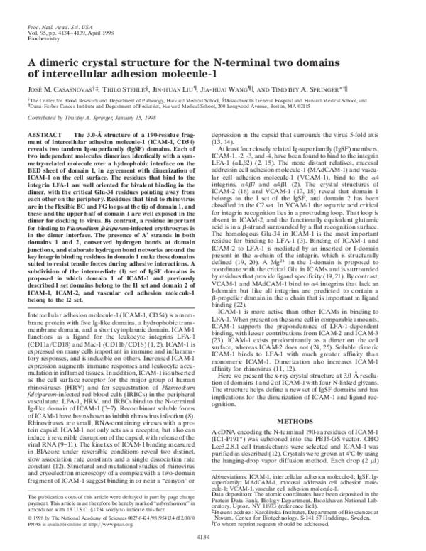 (PDF) A dimeric crystal structure for the N-terminal two domains of ...