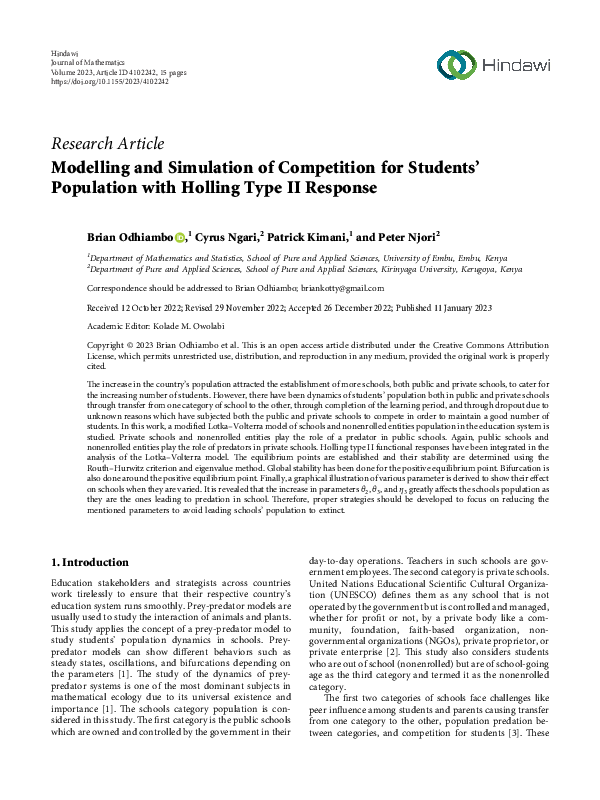 (PDF) Modelling and Simulation of Competition for Students’ Population ...