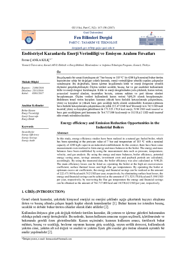 (PDF) Energy efficiency and Emission Reduction Opportunities in the ...