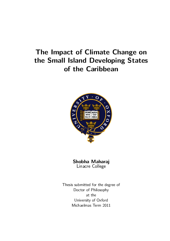 (PDF) The impact of climate change on the small island developing ...