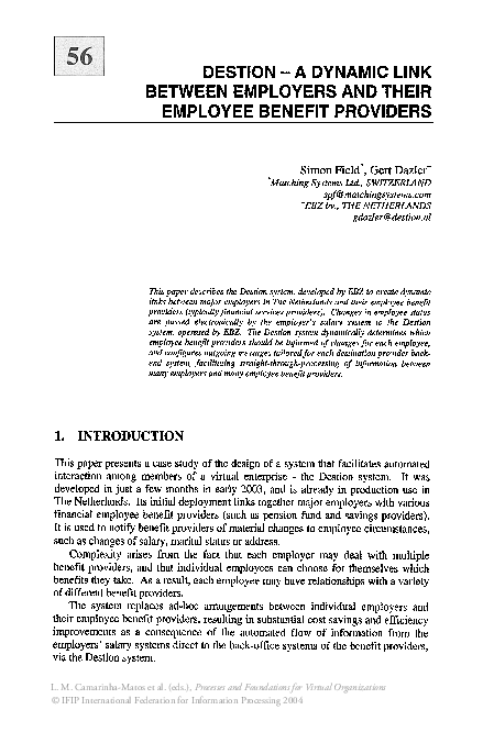 (PDF) Destion — A Dynamic Link between Employers and their Employee ...