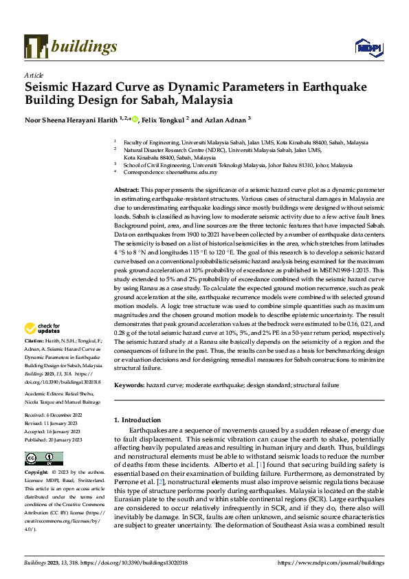 (PDF) Seismic Hazard Curve as Dynamic Parameters in Earthquake Building ...