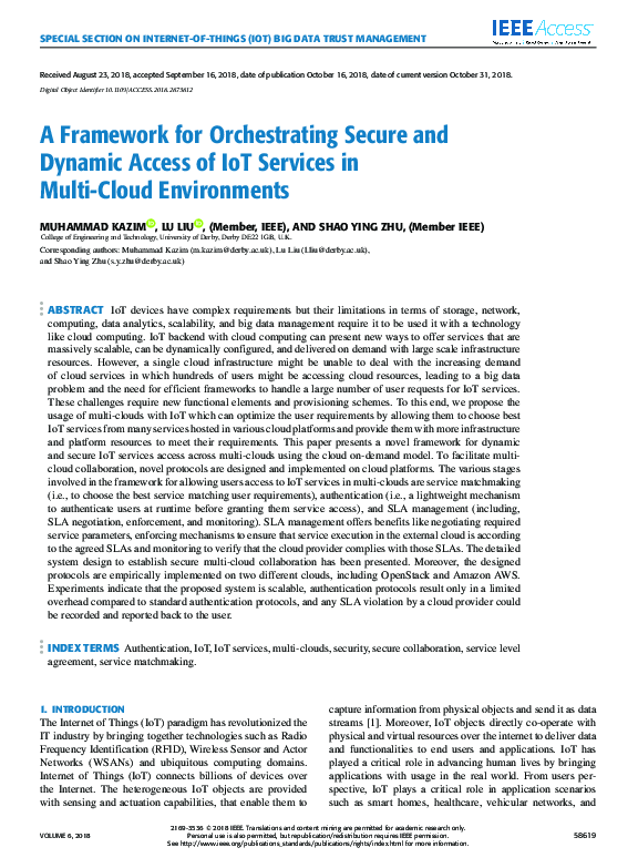 (PDF) A Framework for Orchestrating Secure and Dynamic Access of IoT ...