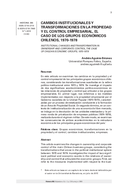 (PDF) Cambios Institucionales y Transformaciones en La Propiedad y El ...