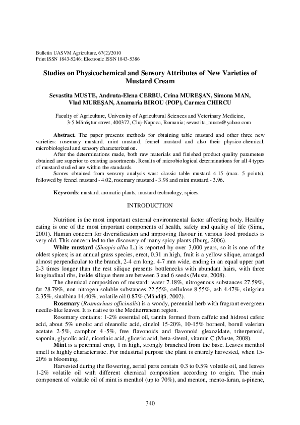 (PDF) Studies on Physicochemical and Sensory Attributes of New ...
