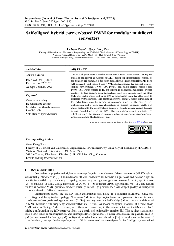 (PDF) Self-aligned hybrid carrier-based PWM for modular multilevel ...