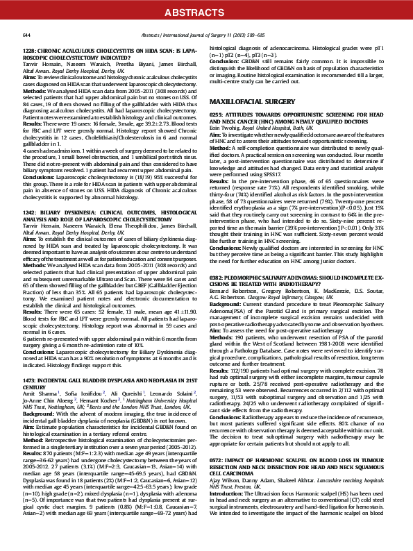 (PDF) Chronic acalculous cholecystitis on hida scan: Is laparoscopic ...