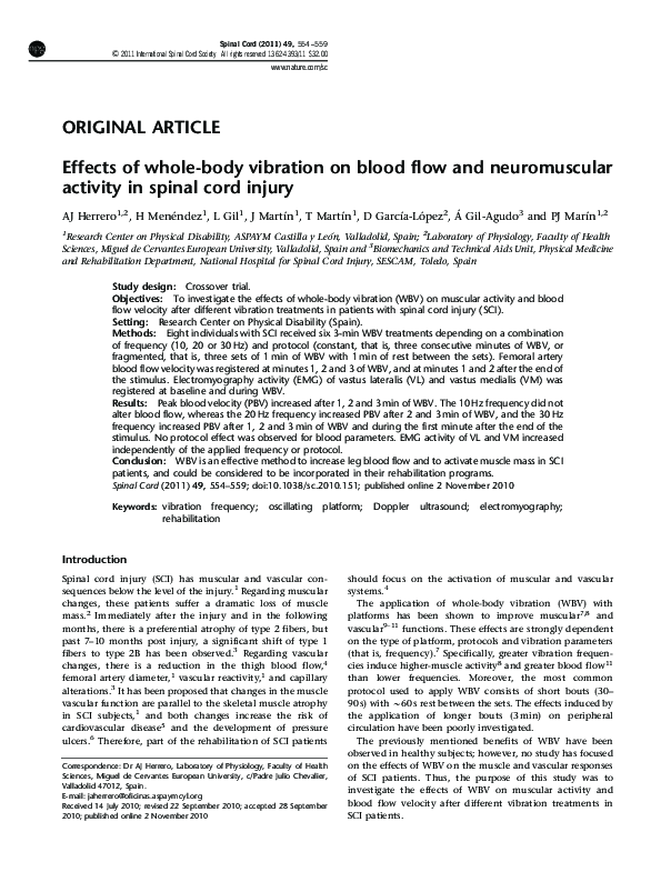 (PDF) Effects of whole-body vibration on blood flow and neuromuscular ...