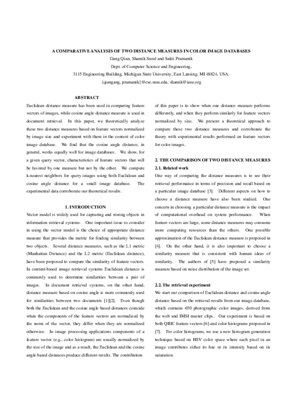 (PDF) A comparative analysis of two distance measures in color image ...