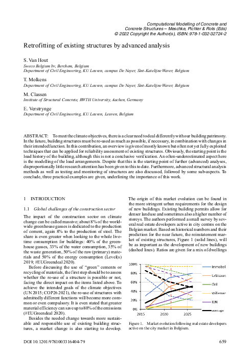 (PDF) Retrofitting of existing structures by advanced analysis