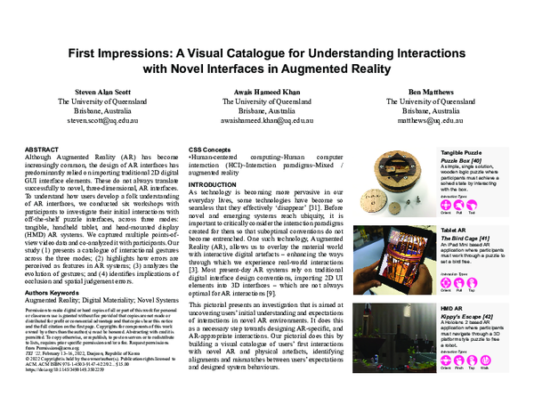 (PDF) First Impressions: A Visual Catalogue for Understanding ...