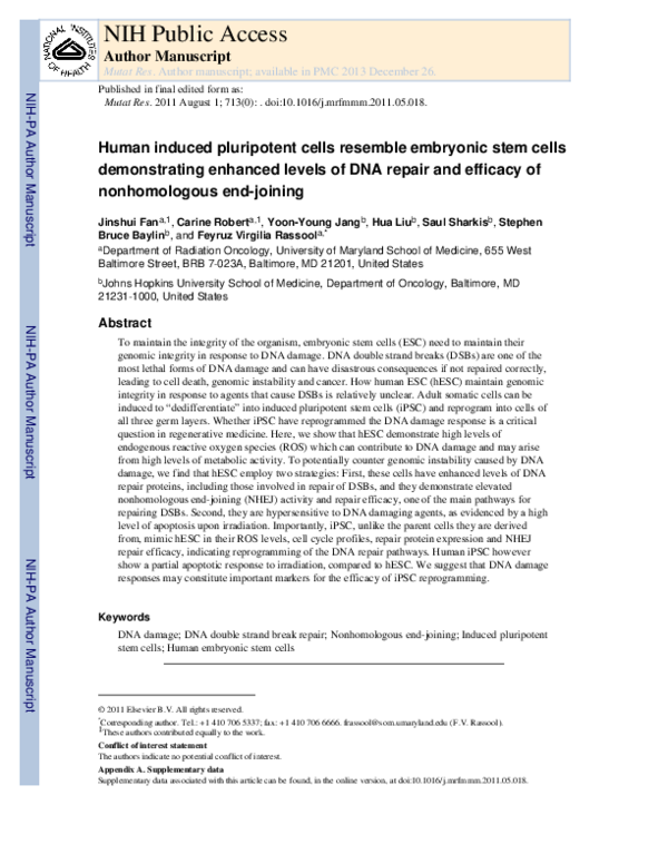 (PDF) Human induced pluripotent cells resemble embryonic stem cells ...