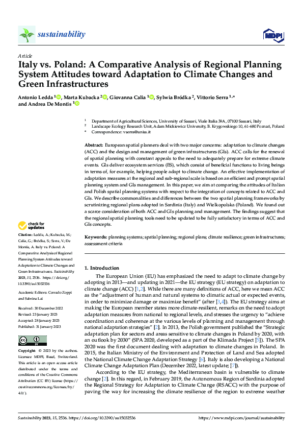 (PDF) Italy vs. Poland: A Comparative Analysis of Regional Planning ...