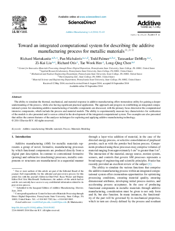 (PDF) Toward an integrated computational system for describing the ...