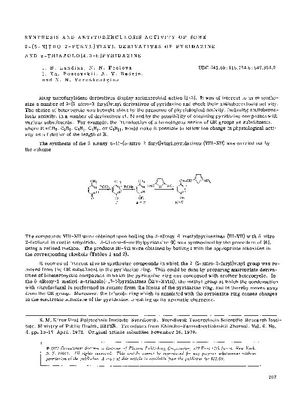 (PDF) Synthesis and Anti-Tuberculosis Activity of Some Copper(II) and ...