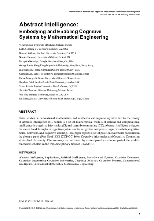(PDF) Abstract Intelligence