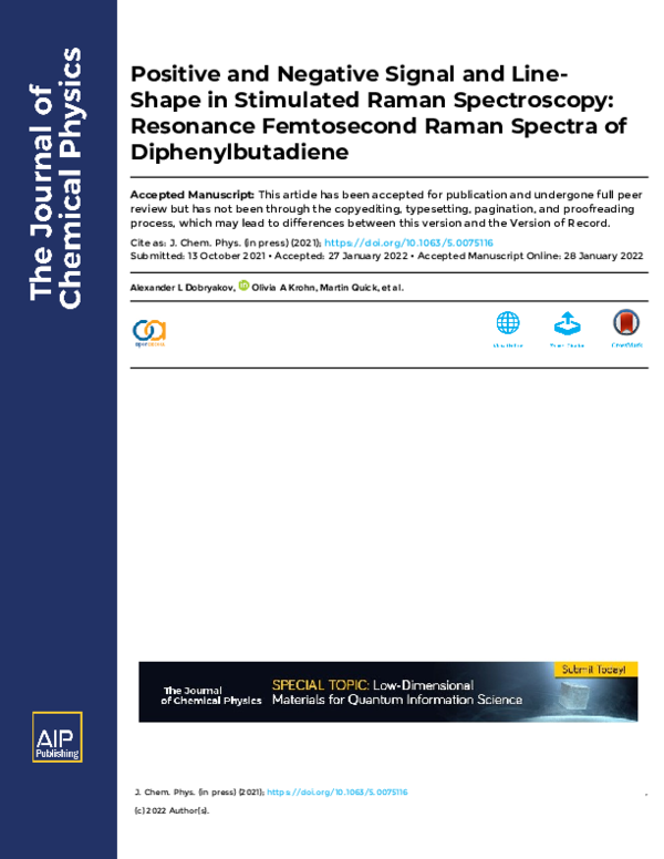 (PDF) Positive and negative signal and line shape in stimulated Raman ...