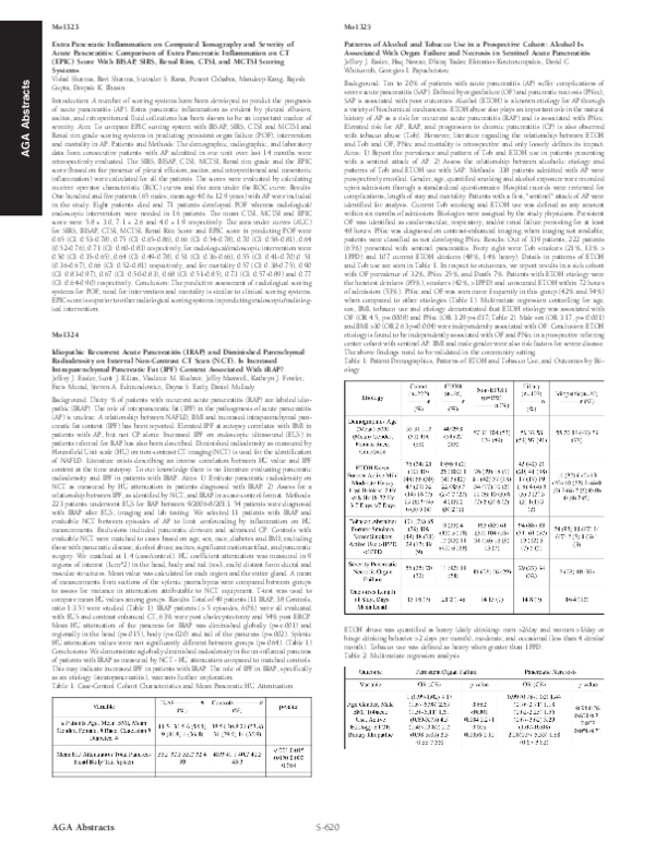 (PDF) Mo1323 Extra Pancreatic Inflammation on Computed Tomography and ...