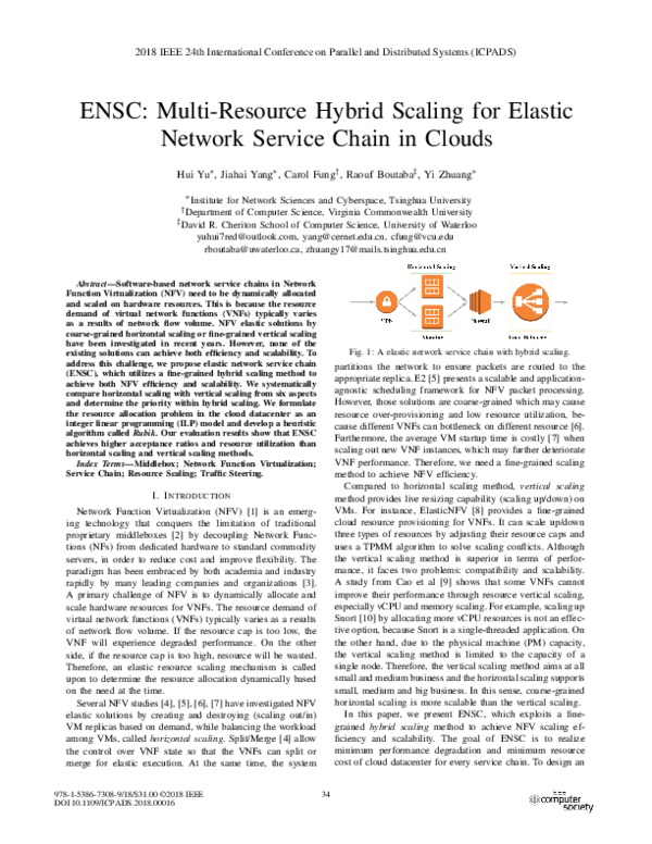 (PDF) ENSC: Multi-Resource Hybrid Scaling for Elastic Network Service ...