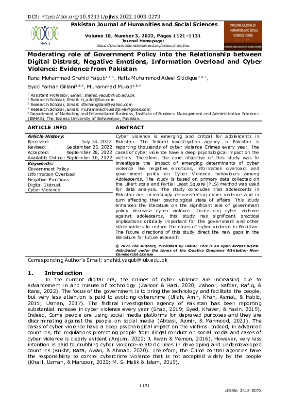 (PDF) Moderating role of Government Policy into the relationship ...