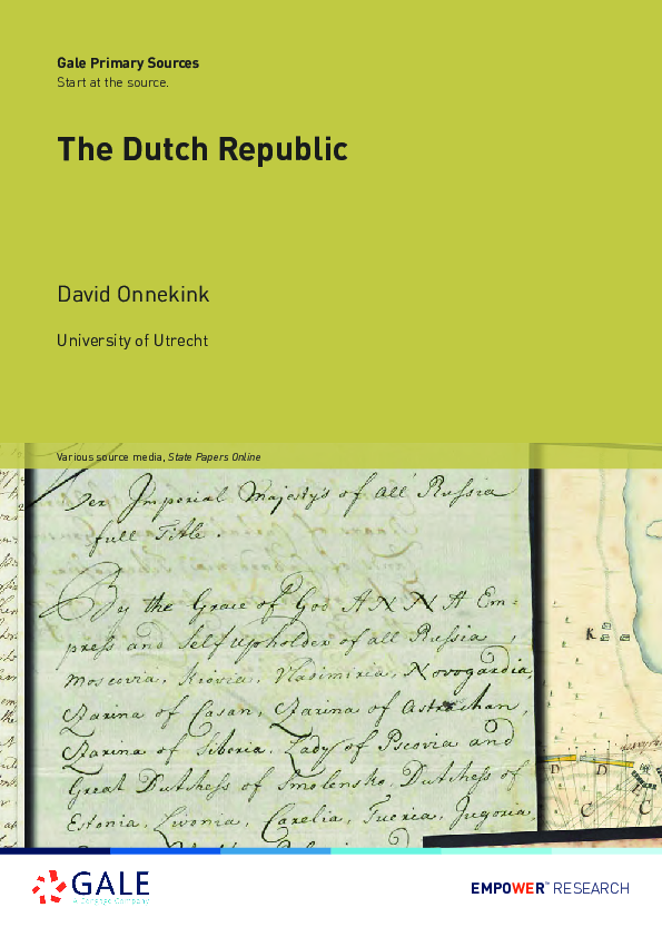 (PDF) The Dutch Republic