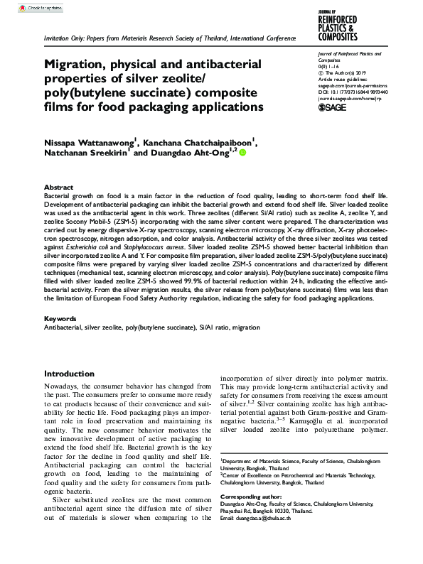 (PDF) Migration, physical and antibacterial properties of silver ...