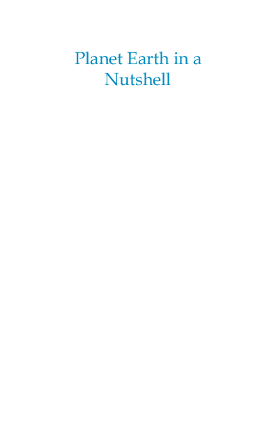 (PDF) Planet Earth in a Nutshell Planet Earth in a Nutshell