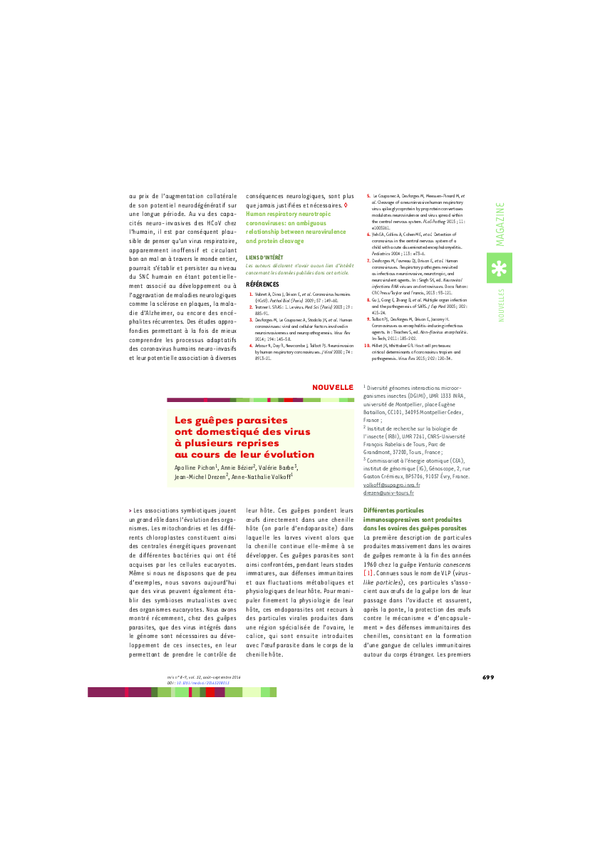 (PDF) [Parasitic wasps have hijacked viruses several times during their ...