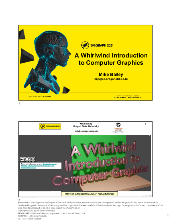 Pdf A Whirlwind Introduction To Computer Graphics Pdf A Whirlwind Introduction To Computer Graphics