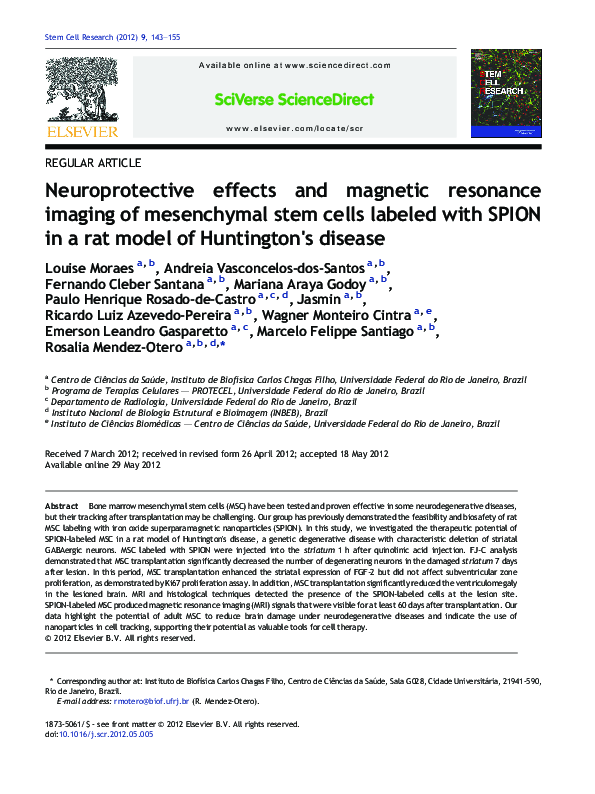 (PDF) Neuroprotective effects and magnetic resonance imaging of ...