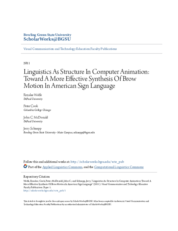 (PDF) Sign Language