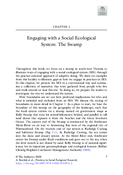(PDF) Engaging with a Social Ecological System: The Swamp