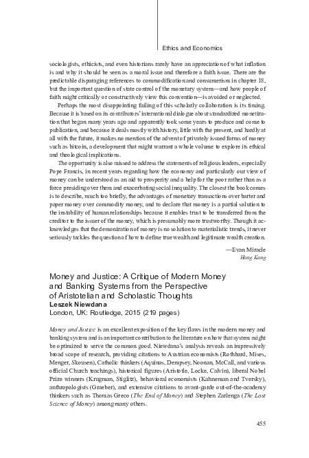 (PDF) Money and Justice