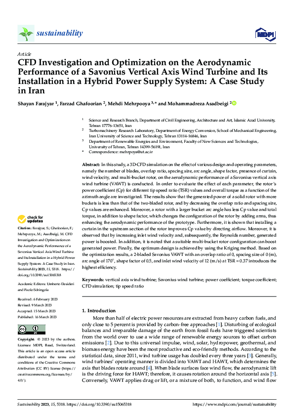(PDF) CFD Investigation and Optimization on the Aerodynamic Performance ...