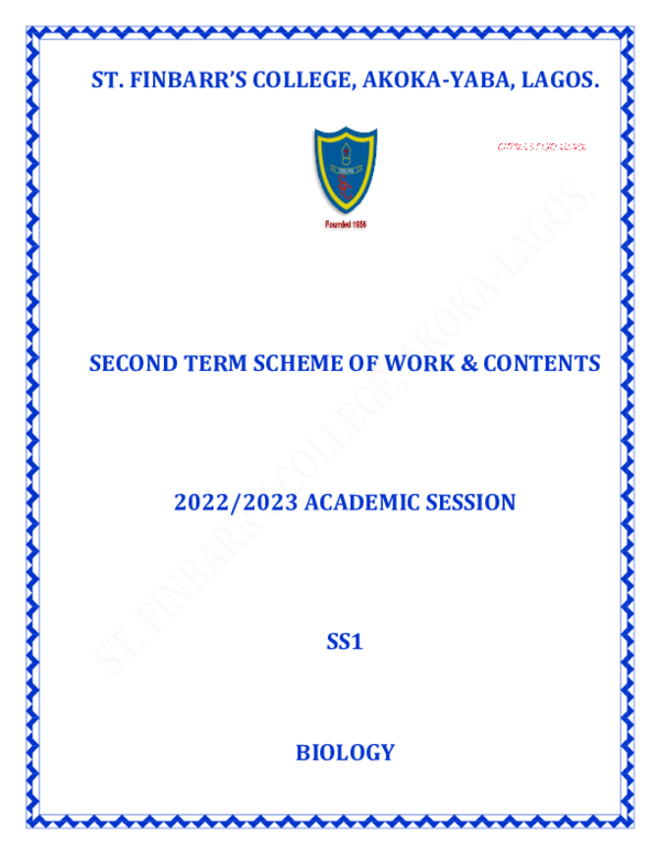 (PDF) SS1 BIOLOGY 2ND TERM NOTE, 2022 David Ozugha Academia.edu