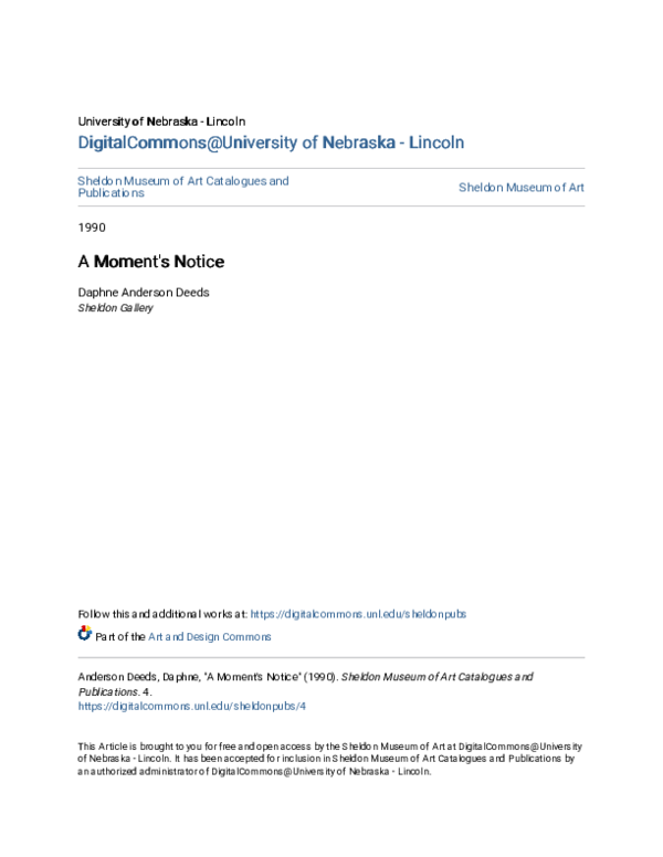 (PDF) A Moment's Notice | Daphne Deeds - Academia.edu