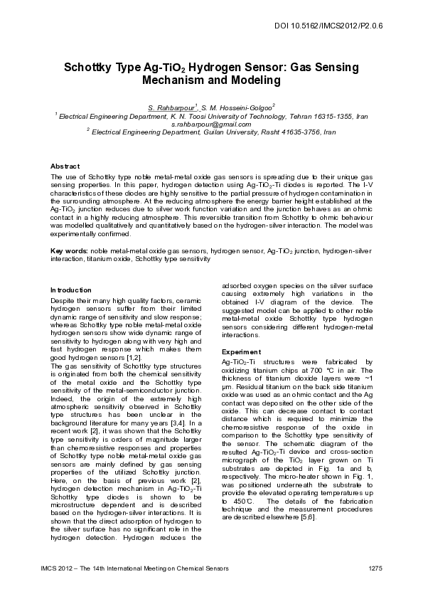 (PDF) P2.0.6 Schottky Type Ag-TiO2 Hydrogen Sensor: Gas Sensing ...
