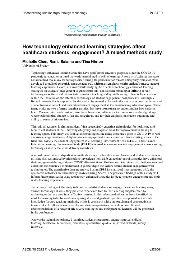 (PDF) How technology enhanced learning strategies affect healthcare ...