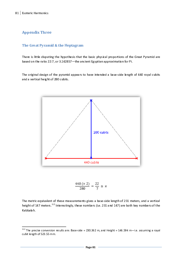The Great Pyramid Heptagram
