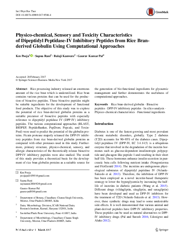 (PDF) Physico-chemical, Sensory and Toxicity Characteristics of ...
