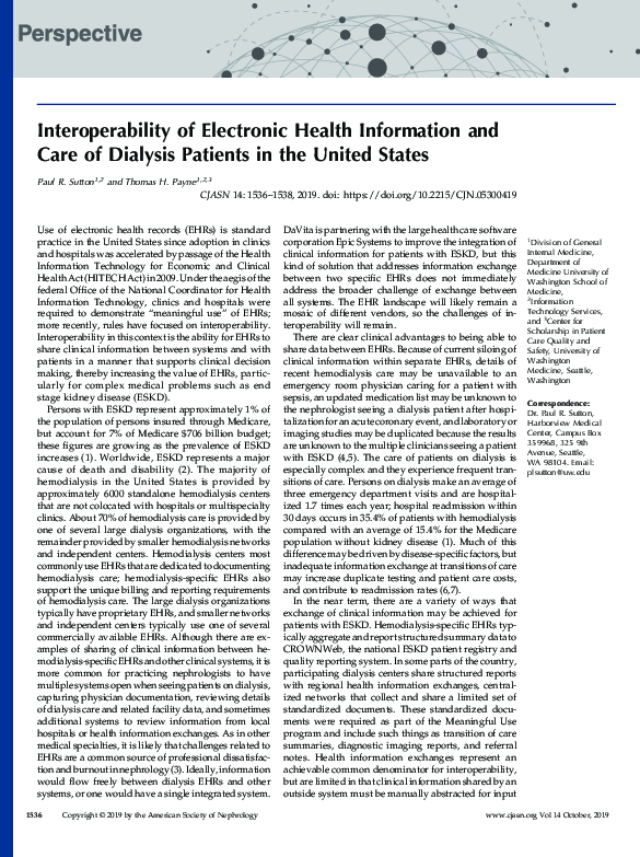 (PDF) Interoperability of the health care information resources
