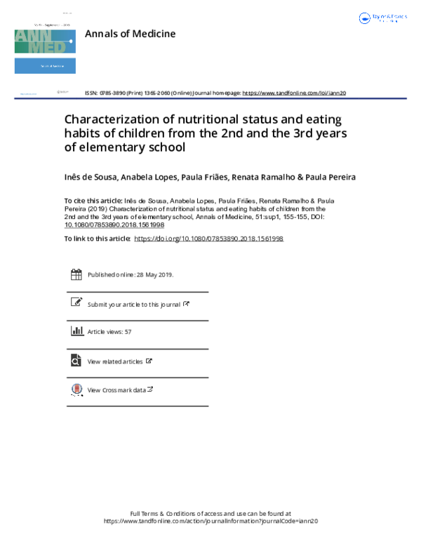 (PDF) Characterization of nutritional status and eating habits of ...