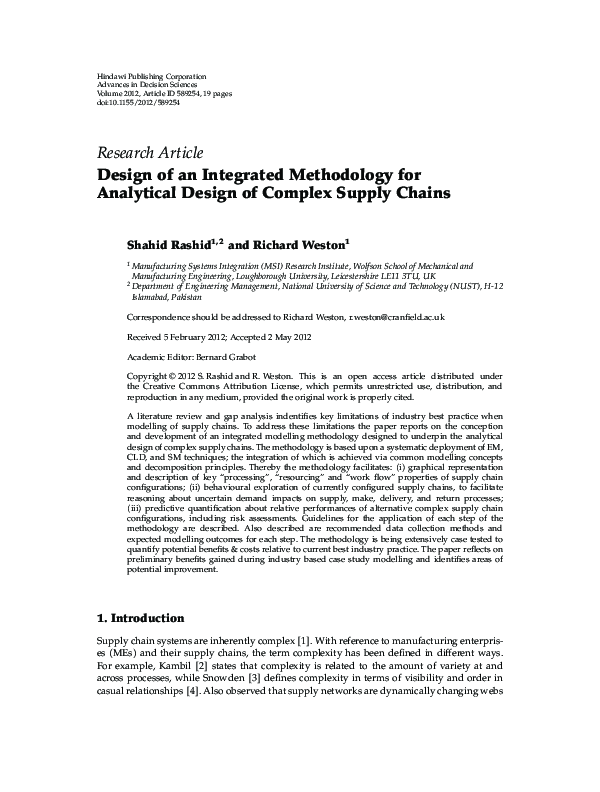(PDF) Design of an Integrated Methodology for Analytical Design of ...