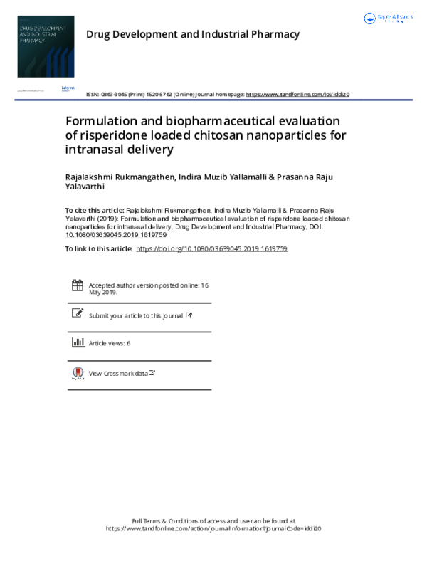 (PDF) Formulation and biopharmaceutical evaluation of silymarin using ...