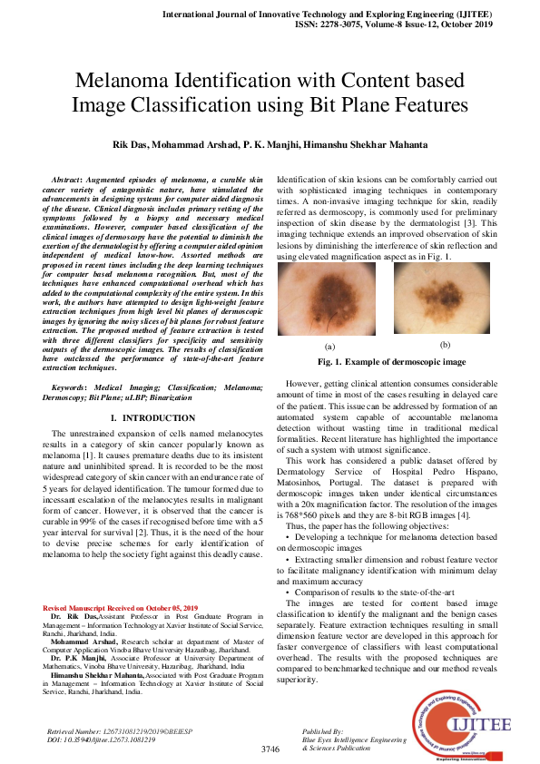 (PDF) Melanoma Identification with Content based Image Classification ...